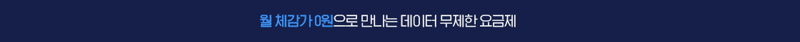 12개월 체감가 0원! 데이터 무제한 요금제