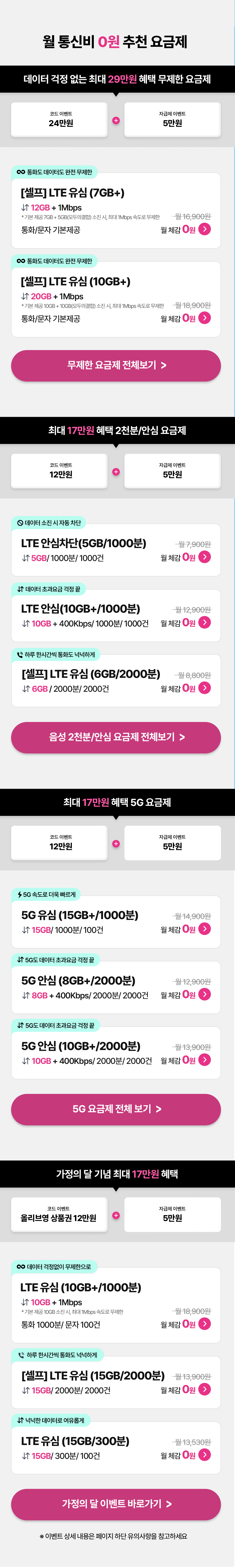 추천 요금제