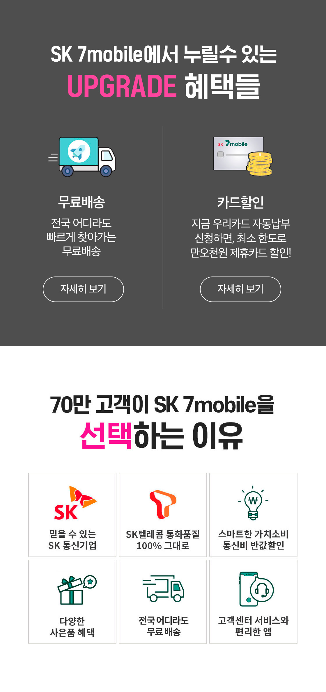 SK7 mobile 혜택