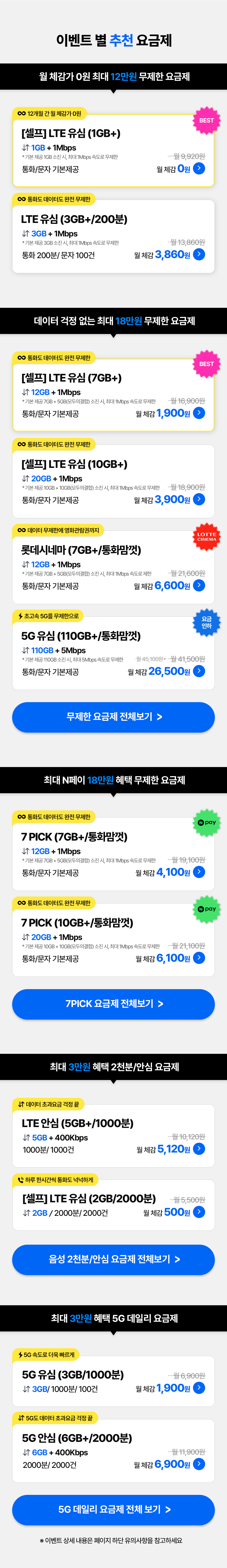 추천 요금제