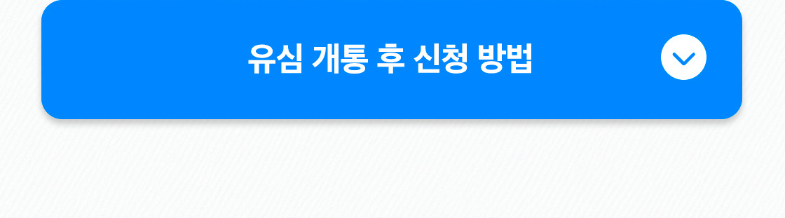 유심 개통 후 신청 방법 - 접기